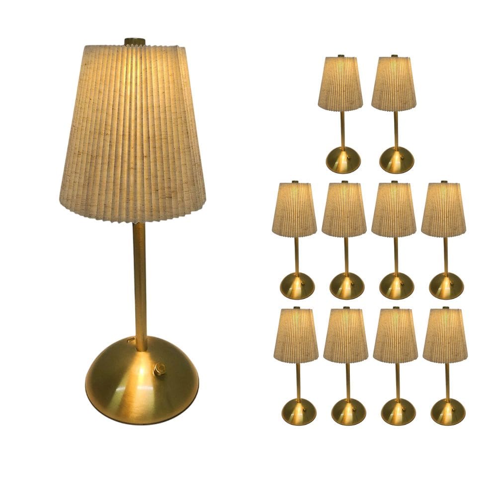 Luminaria de Mesa LED Abajur Kit 10 Uni Niveis Intensidade Bateria Recarregavel USB Decoraçao Escritorio Leitura