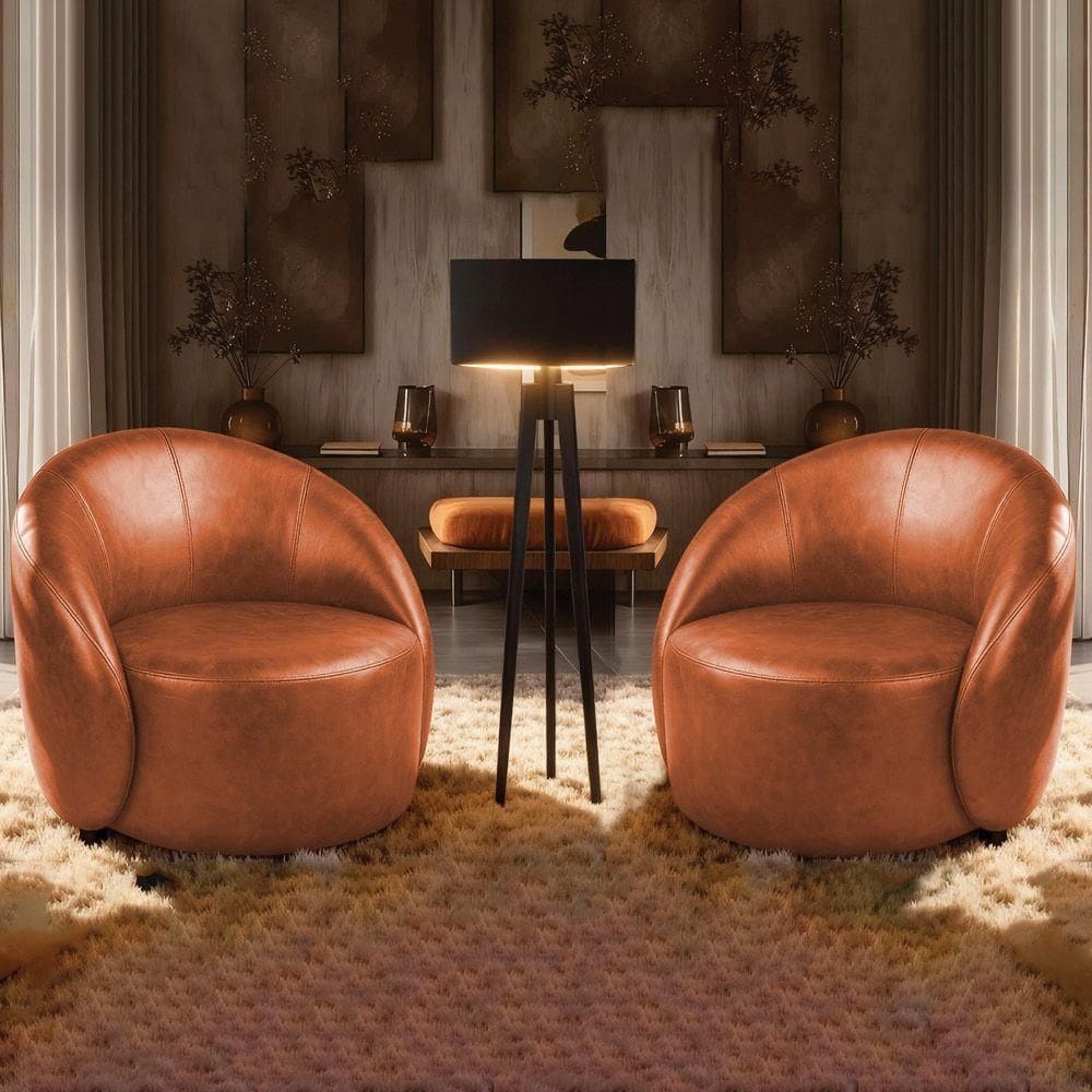 Poltrona Decorativa Orgânica Kit 2 Lua Sintético Pu D03 - D`rossi Verde