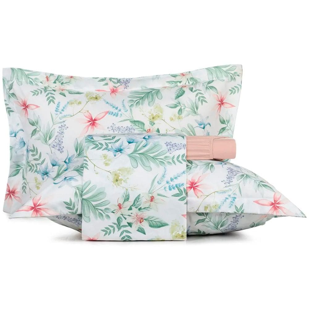 Jogo de Cama Altenburg Florado Ta 4 Peças Queen Rosa