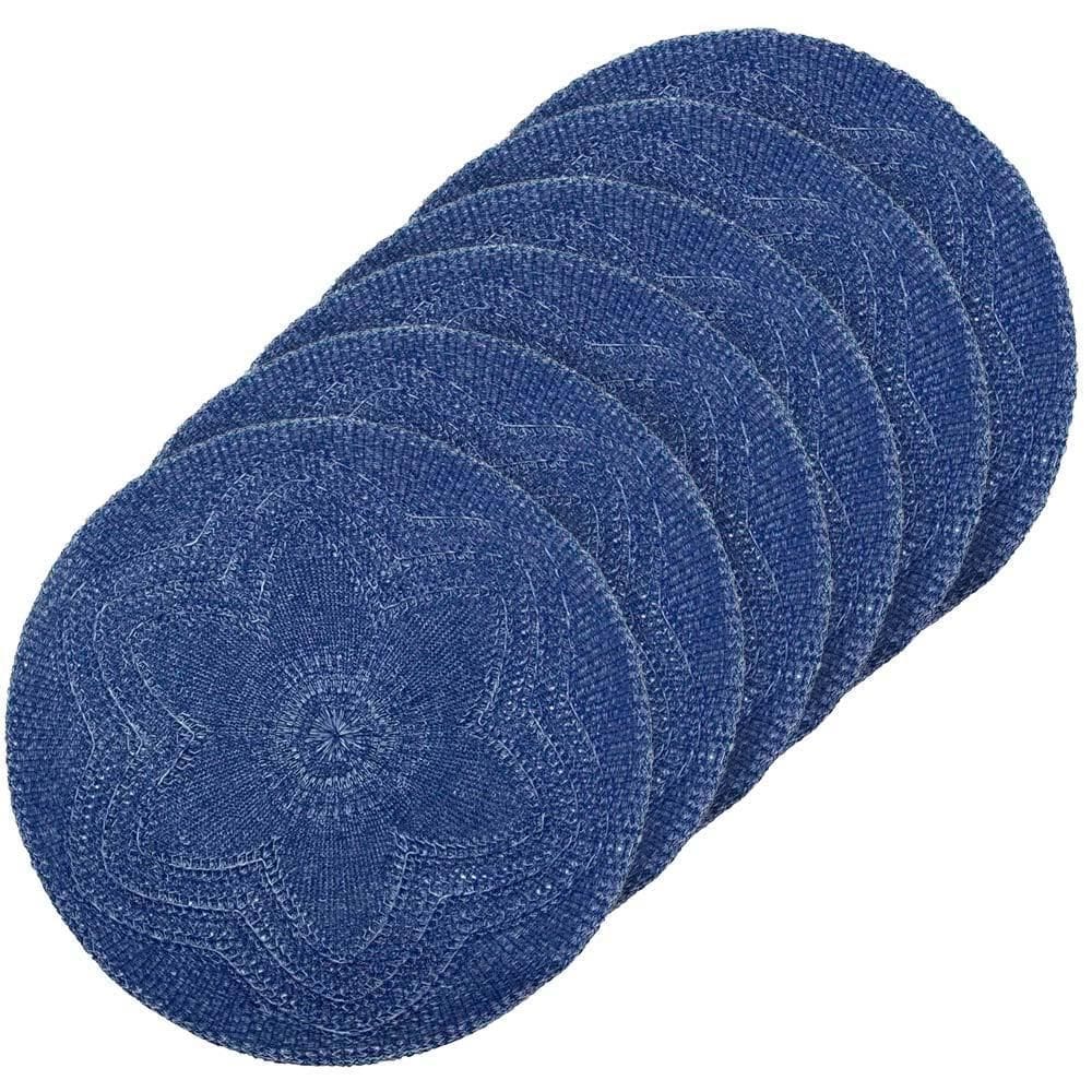 Conjunto 6 Peças Jogo Americano Redondo Sousplat Crochê