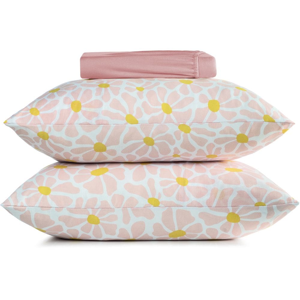 Jogo de Cama Altenburg Brisa 6 Malharia 3 Peças Queen Rosa