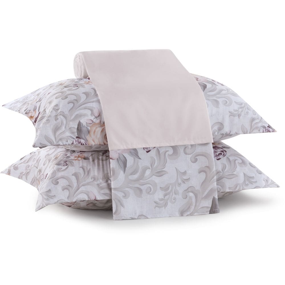 Jogo de Cama Lynel Aquarelle Sofistic 4 Peças Queen Rosa