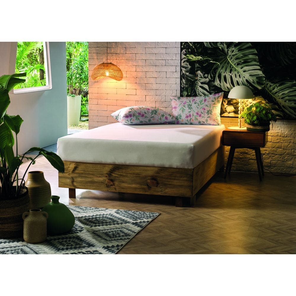 Jogo de Cama Altenburg Brisa 2 Malharia 3 Peças Queen Bege