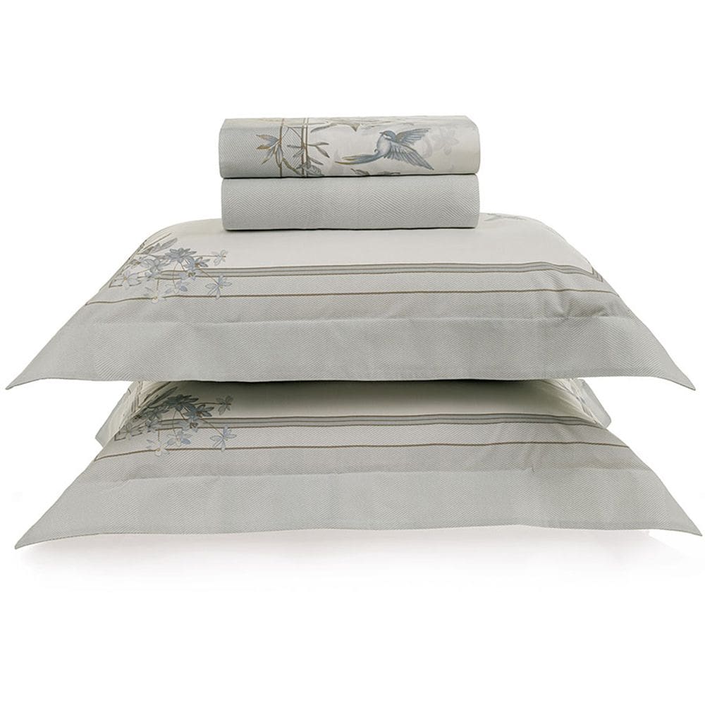 Jogo de Cama Karsten Alanis 200 Fios 4 Peças Queen Cinza