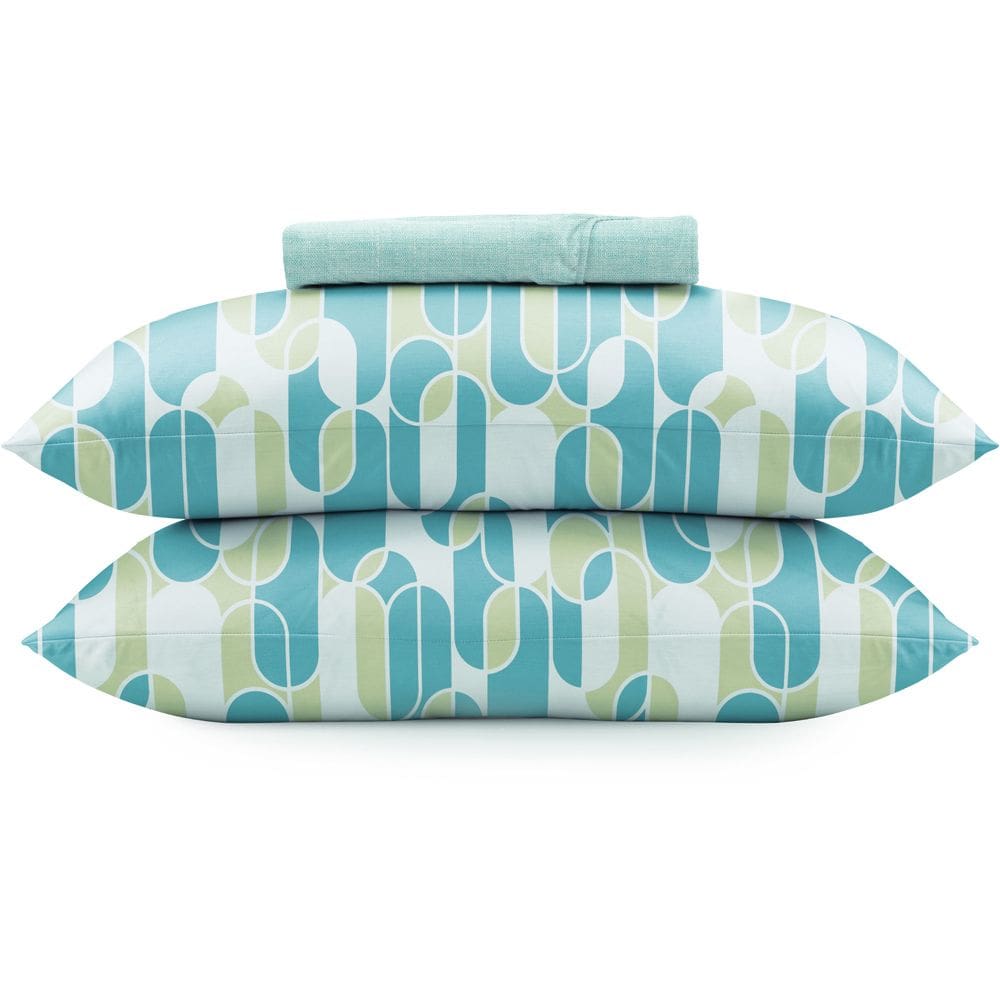 Jogo de Cama Altenburg Brisa Malharia 3 Peças Queen Azul