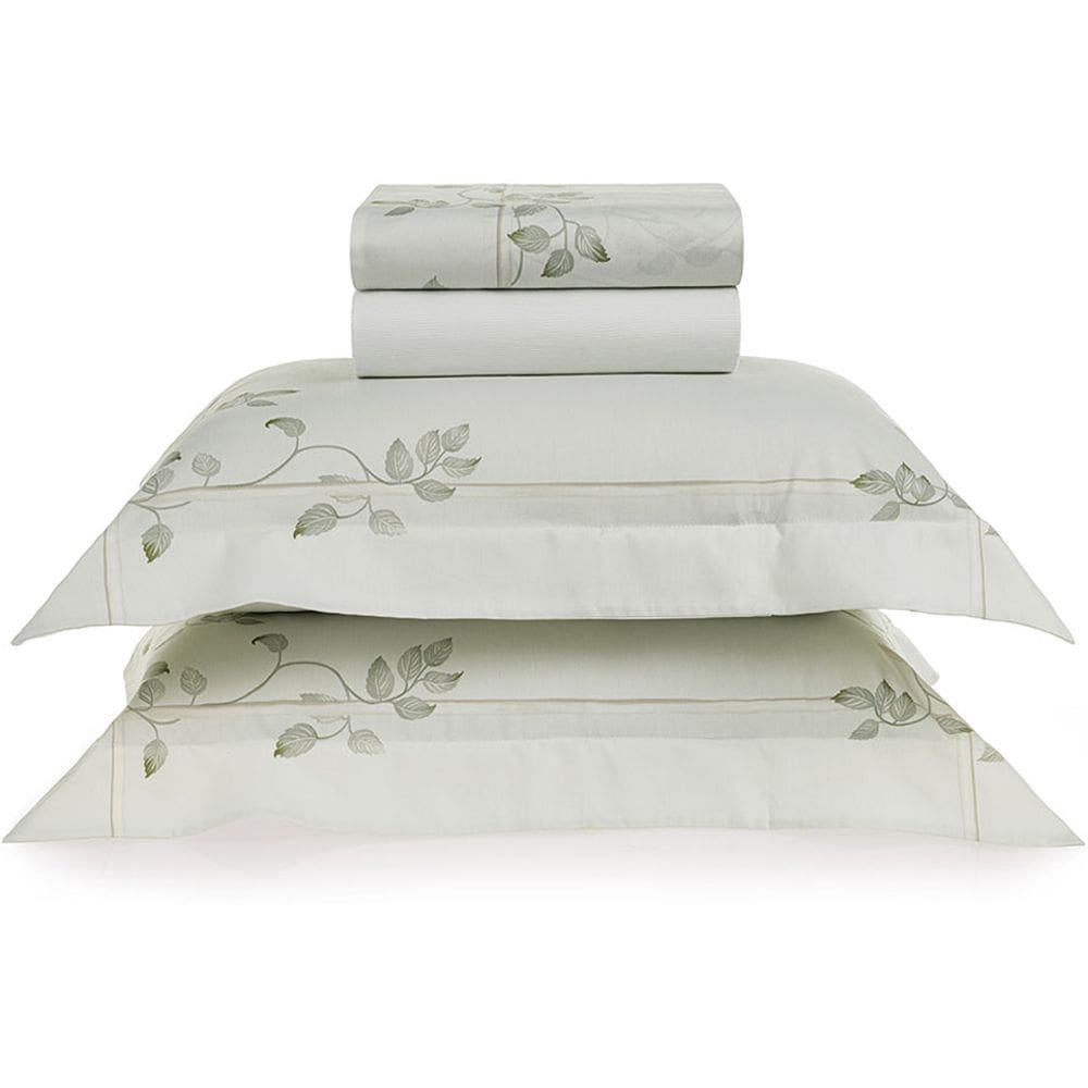 Jogo de Cama Karsten Benin 300 Fios 4 Peças Queen Verde