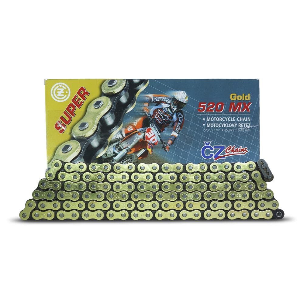 Corrente Transmissão S/ Retentor Cz Mx Gold Passe 520 118 Elos