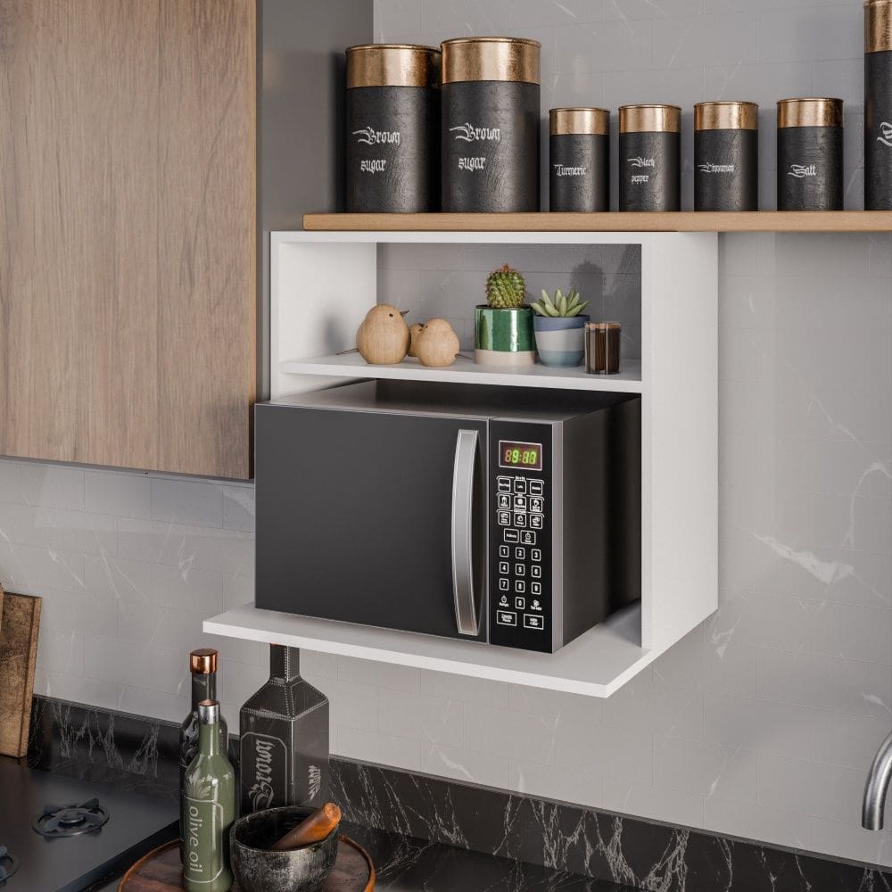 Suporte para Microondas Luara Branco Maderatto Móveis