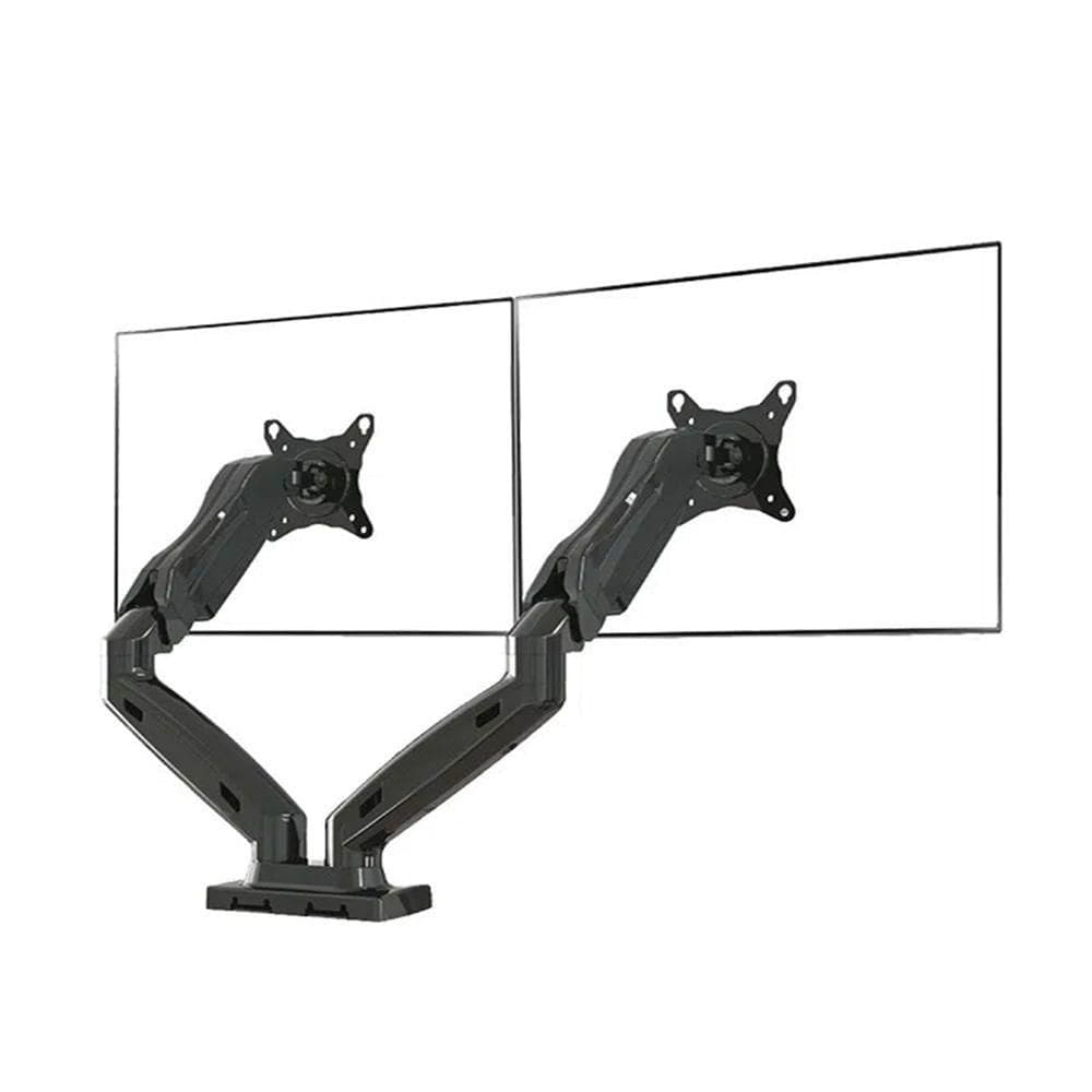 Suporte Articulado de Mesa F160N com Pistão a Gás e Ajuste de Altura para 2 Monitores de 17 a 35” ELG