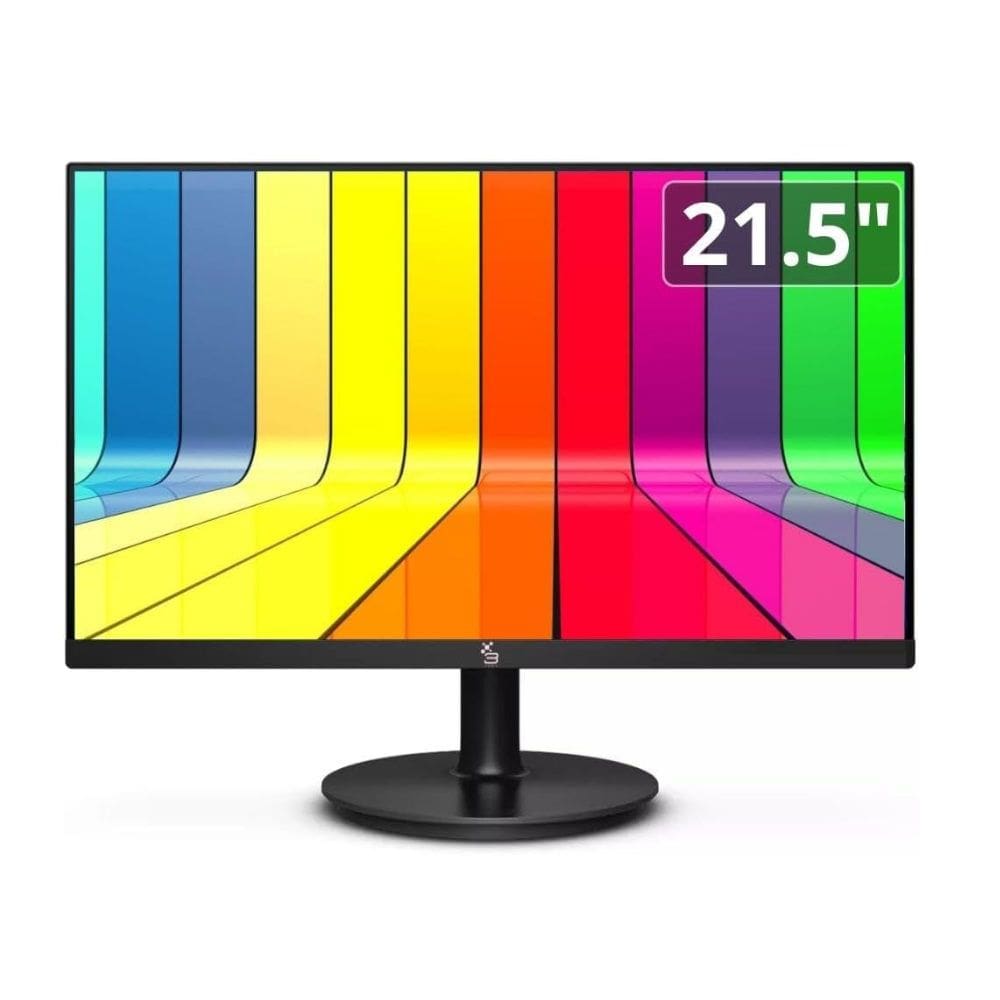 Monitor 3Green M215WHD 21.5” LED Widescreen, Full HD+, 75Hz, 2ms, Entradas HDMI/VGA, Suporte VESA, Ajuste de Inclinação