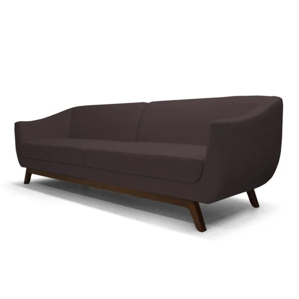 Sofá 4 Lugares 260cm Sala de Estar Atenas C34 Marrom - Domi