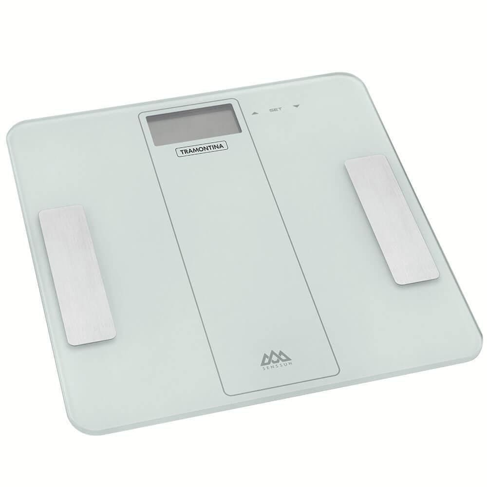 Balança Digital Smart Tramontina Adatto Corporal Vidro P- Banheiro Capacidade Máxima 180kg 61101230