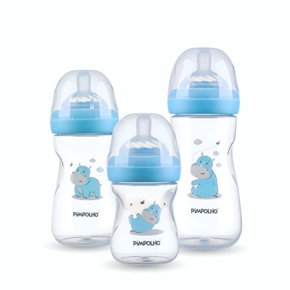 KIIT 3 MAMADEIRAS SERENA RINO AZUL 150 260 e 330ML - PIMPOLHO