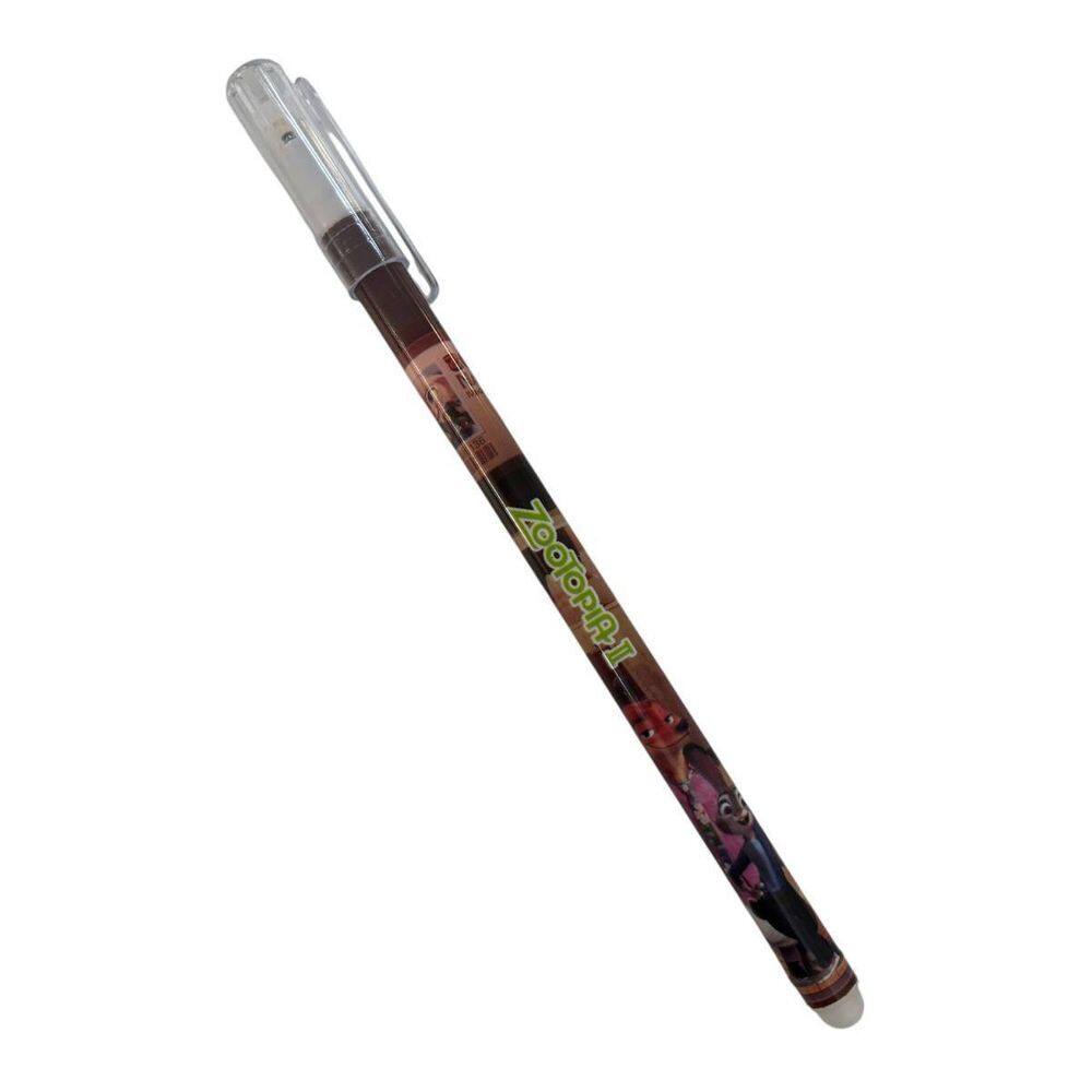 Caneta Gel Azul Apagável Zootopia 0.5Mm Escolar