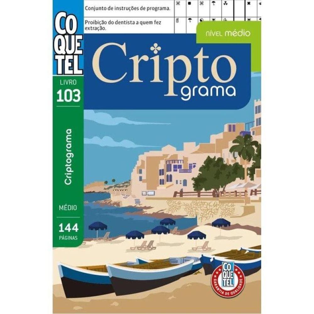 Livro Coquetel Criptograma 103