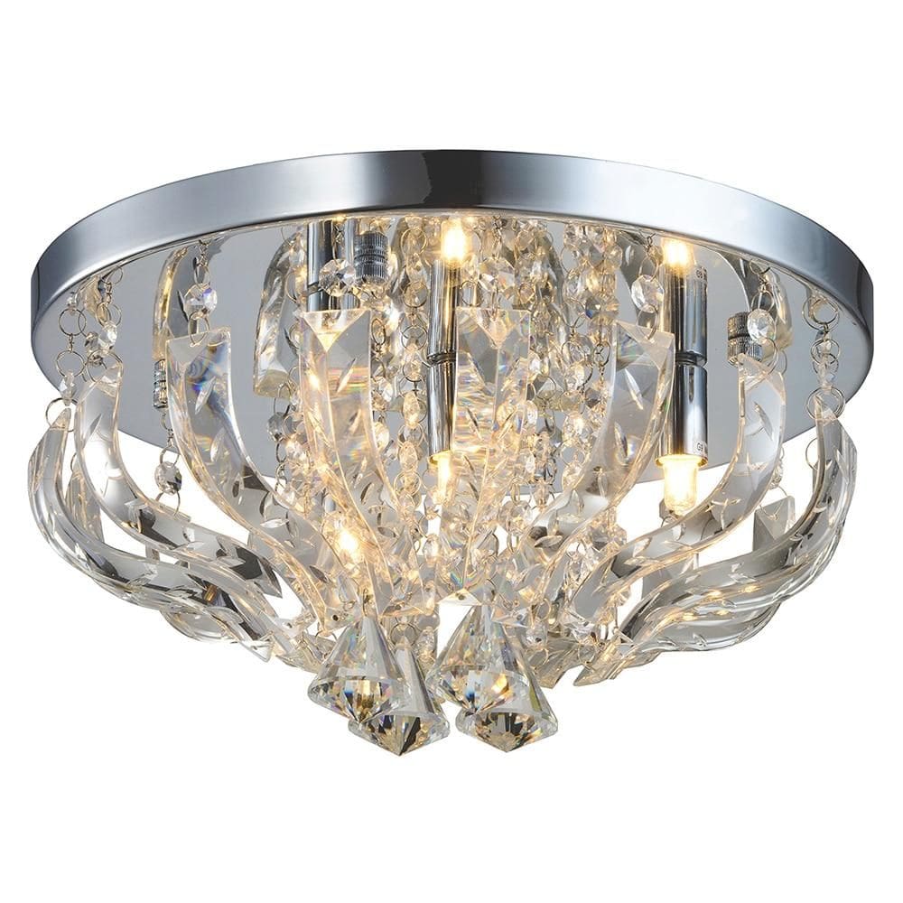 Lustre Plafon Cristal 35 cm Modaza Eleganza Redondo 35 cm