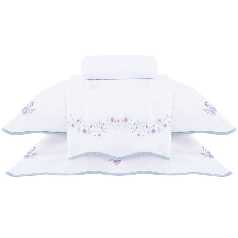 Jogo de Cama Buddemeyer Donna 200 Fios 4 Peças Queen Branco