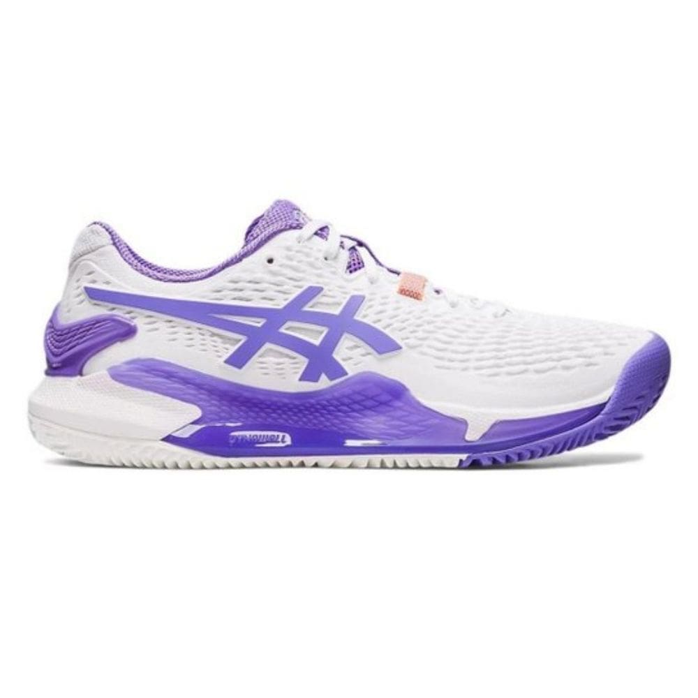 Tênis Asics Gel-Resolution 9 Clay Feminino - Branco+Roxo