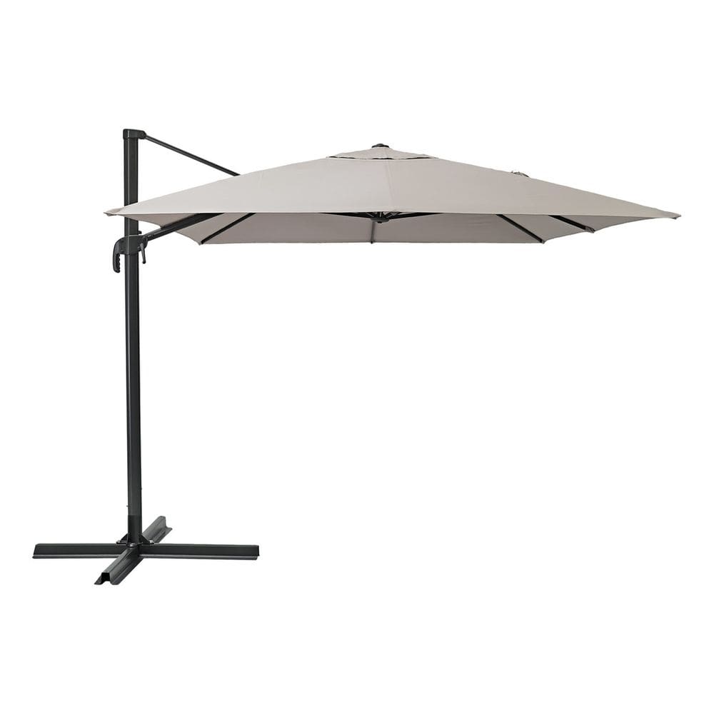 Ombrelone Lateral Retangular Aluminio Bege Articulavel Miami