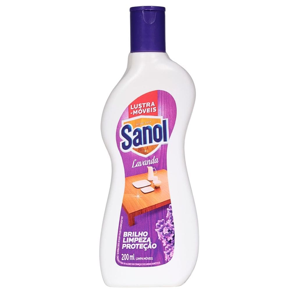 Limpa e Lustra Móveis Brilho Lavanda Sanol
