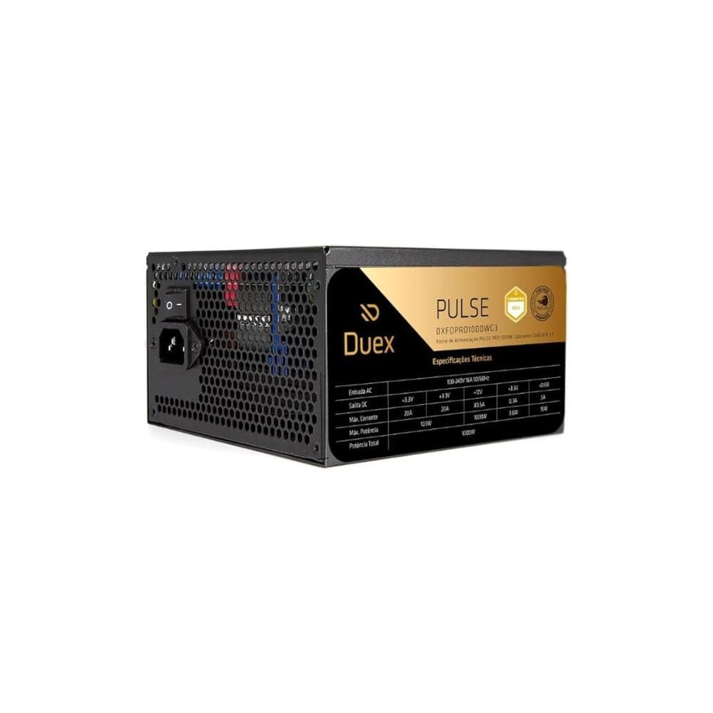 Fonte Duex Pulse Pro 1000W Full Modular ATX Gold