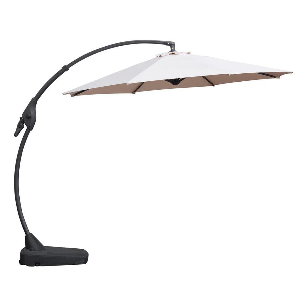 Ombrelone Lateral Aluminio 300cm Com Base - Napoli