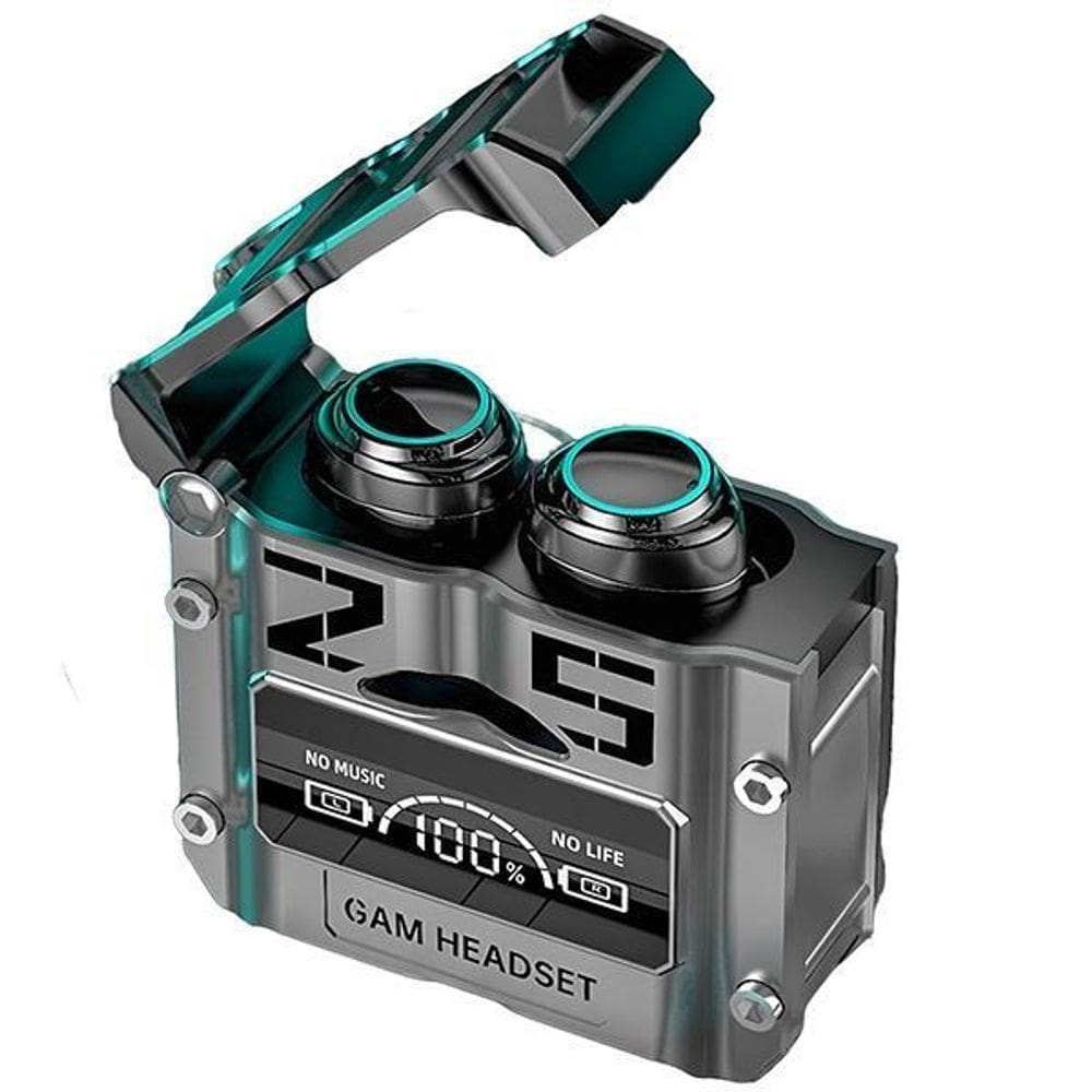 Fone Bluetooth Gamer M25 V5.3 Sem Fio Com Microfone - Prata