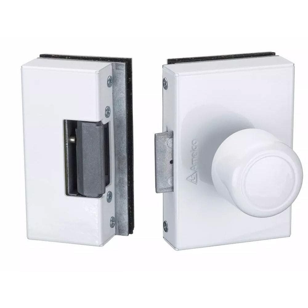 Fechadura Elétrica Porta de Vidro 2 Folhas FV32IBR 715112 Amelco