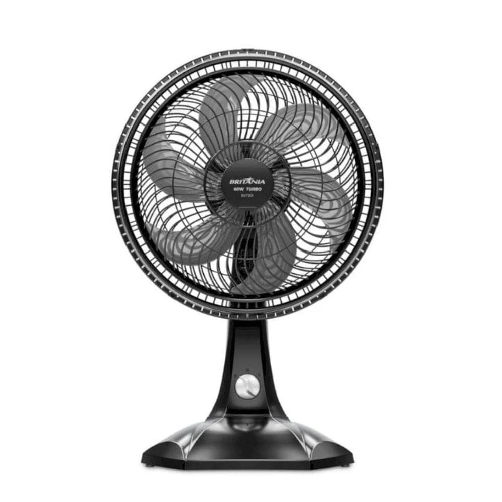 Ventilador Bvt301 6 Pas Turbo Britania Preto