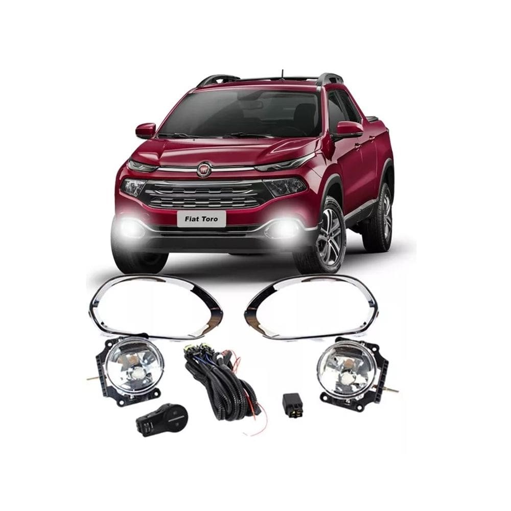 Kit Farol Neblina Milha Toro 2016 2017 2018 2019 2020 Botão de Painel