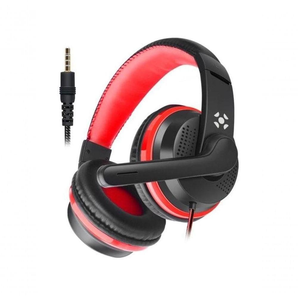 Headset Gamer Fortrek Spider Black P3 Preto-vermelho