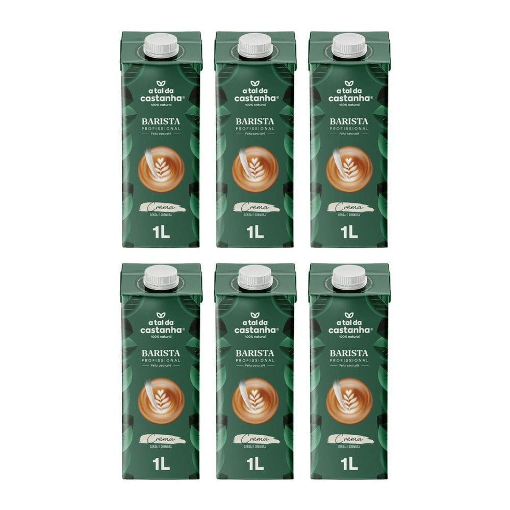 Kit 6 Bebida Veg Barista Castanha E Aveia 1L Tal Da Castanha