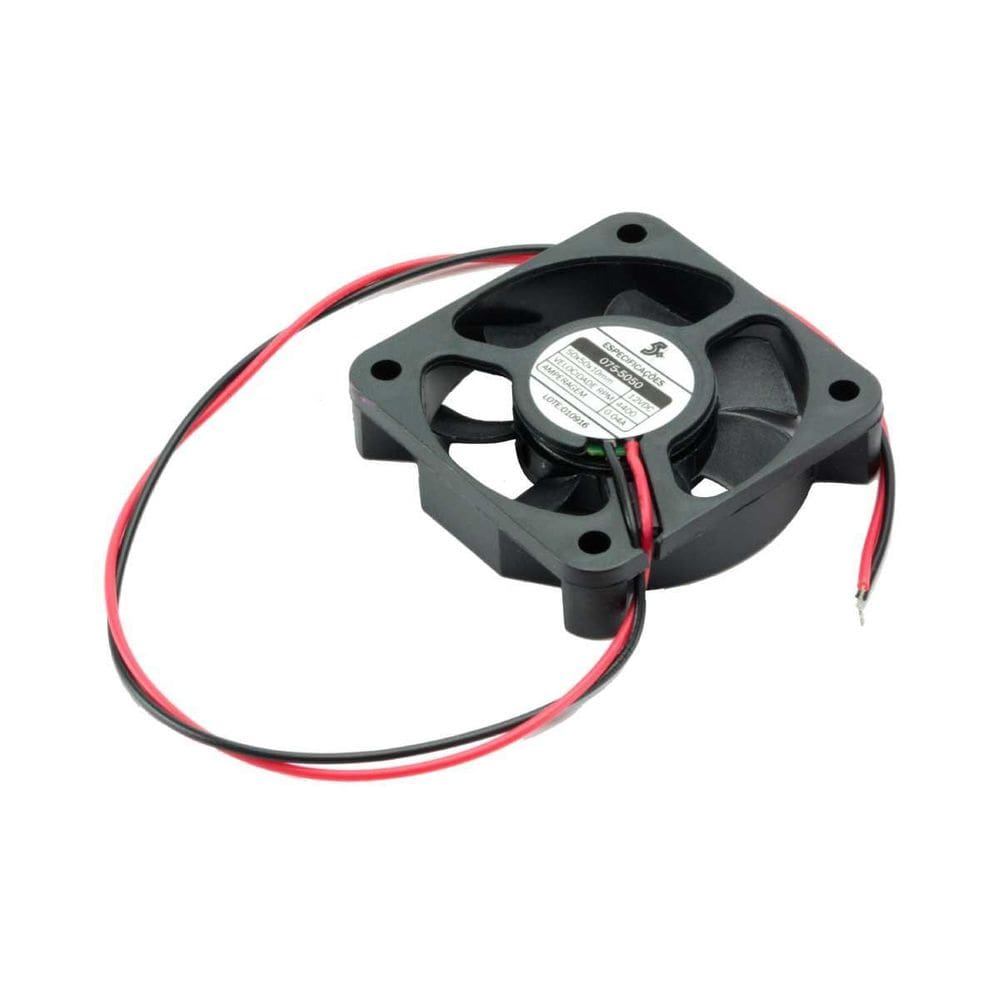 Microventilador Cooler Ventoinha 50x50x10 12 Volts Preto