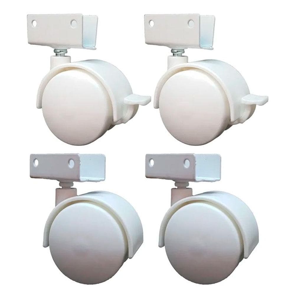 Kit Rodízio RB40 Branco - Bigfer