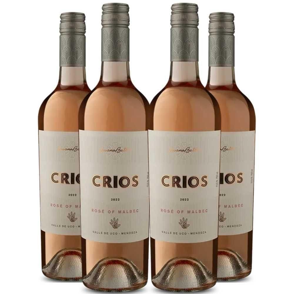 Vinho Rose Susana Balbo Crios Malbec 750ml Kit 4 Garrafas