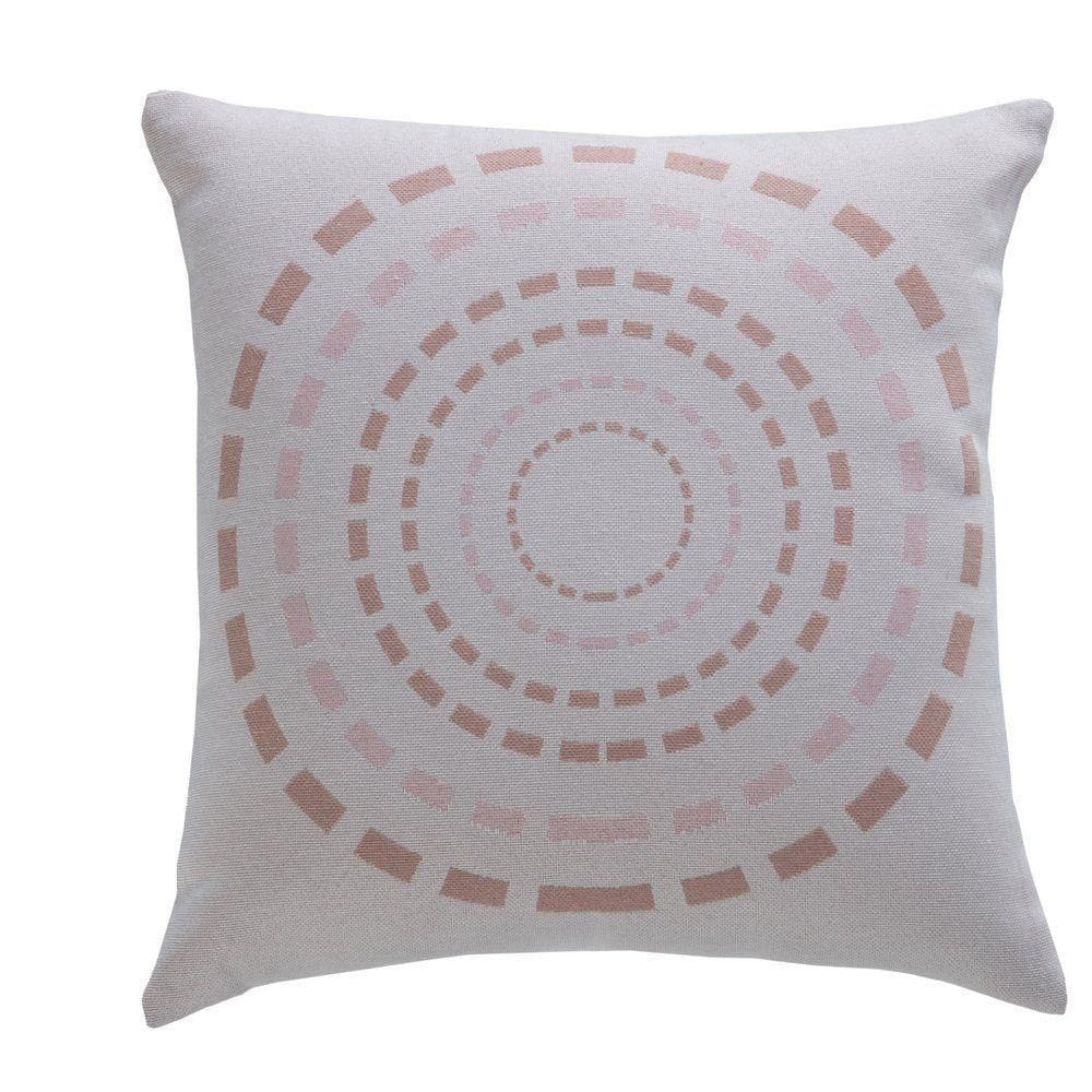 Almofada Decorativa Turin Quadrada Com Refil 58% Algodão / 42% Poliéster - Mandala Rose