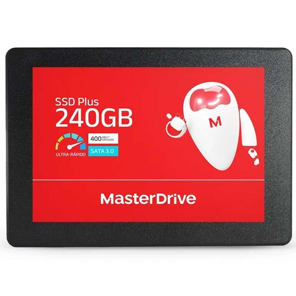 Ssd Masterdrive M601, 240gb, 2,5”, Sata Iii 6gb-s, Leitura Até 480mb-s, Gravação Até 450mb-s