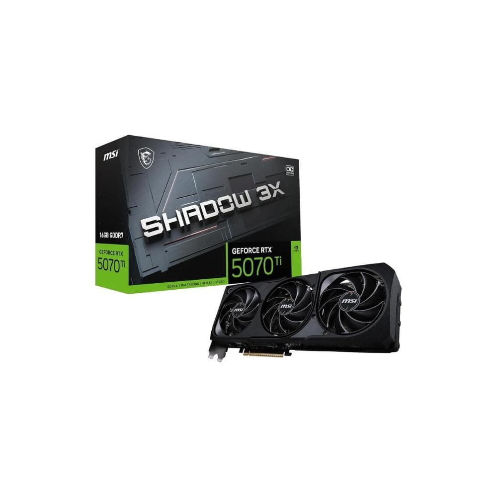Placa De Video Msi Geforce Rtx 5070 Ti Shadow Oc 3x 16gb