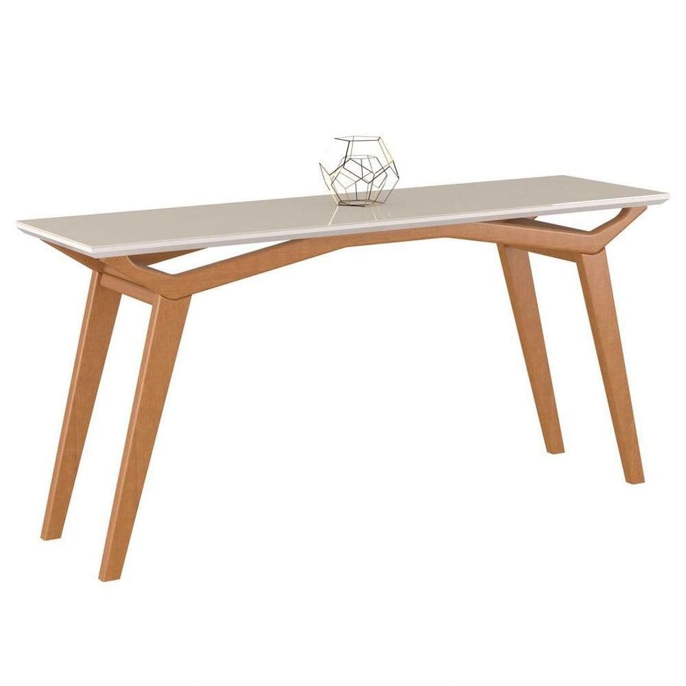 Aparador 160cm Tampo de Vidro Monet Off White Champagne