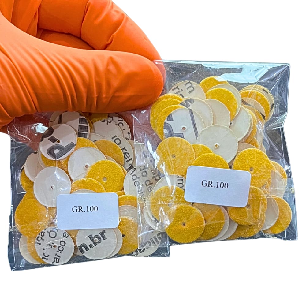 Lixa Laminar Jahnke 1 Furo Gramatura 100 | Kit com 2 Pacotes (200 Unidades)