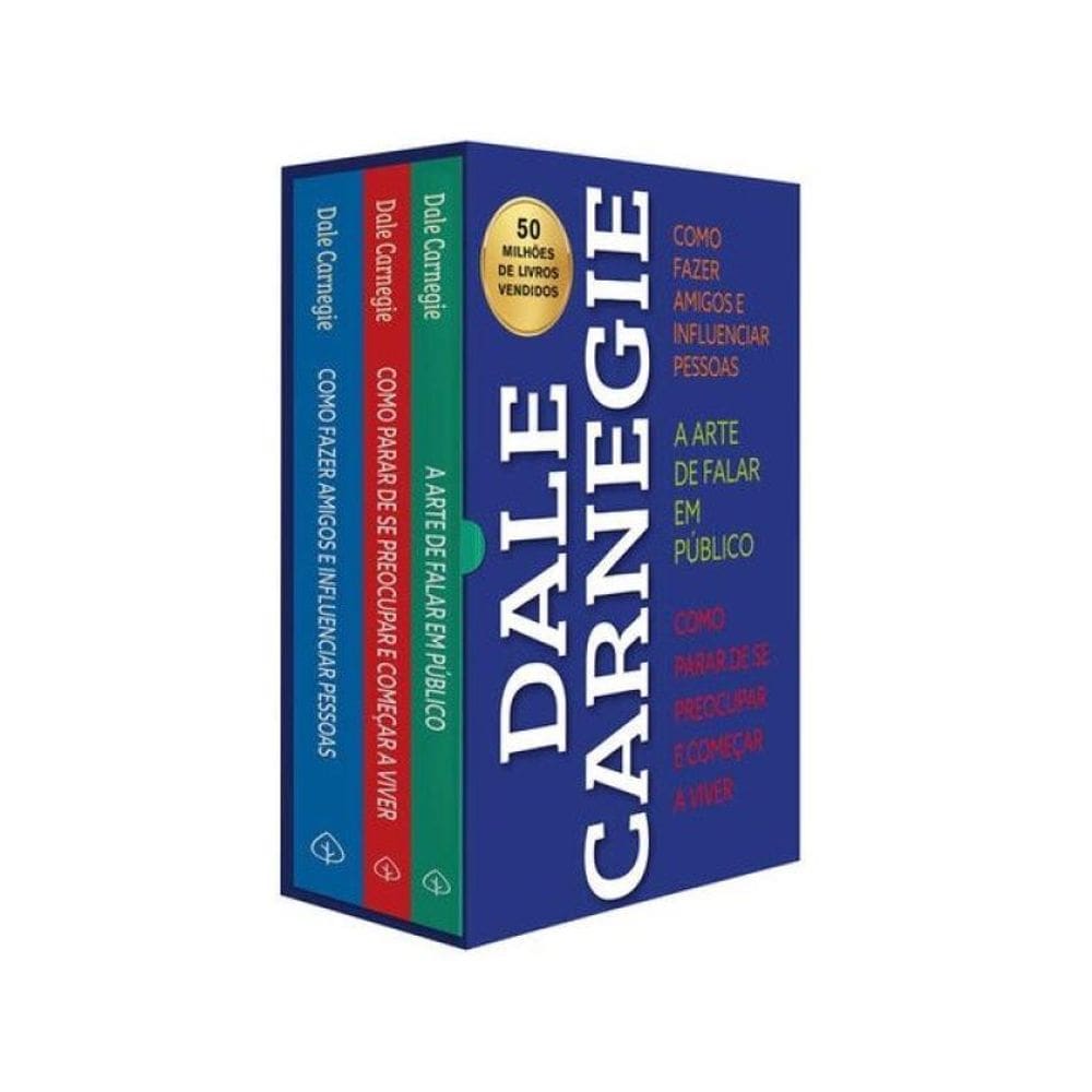 Box Dale Carnegie - Desenvolvimento Pessoal, Comunicação E Relacionamento - 3 Livros Clássicos
