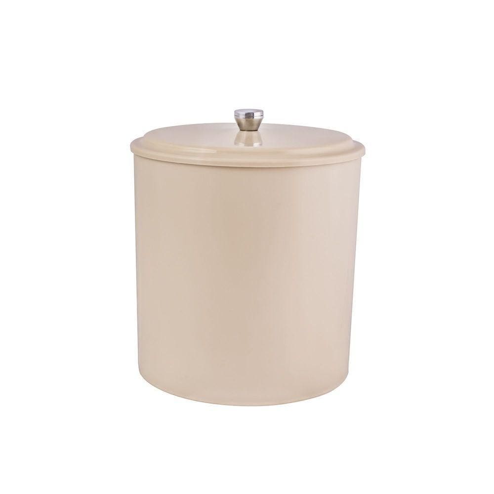 Lixeira Pop 5 Litros Creme Aquaplas