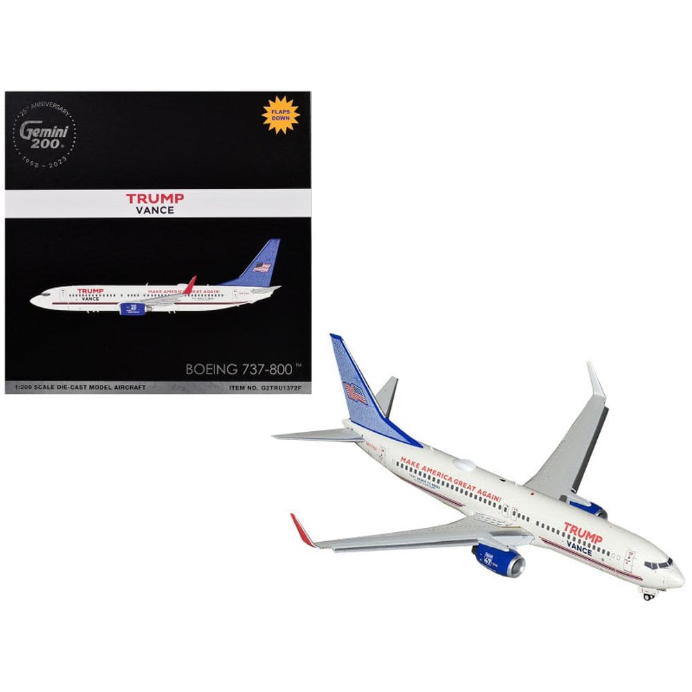 Avião GeminiJets Trump–Vance Campaign Boeing 737-800W 1:200