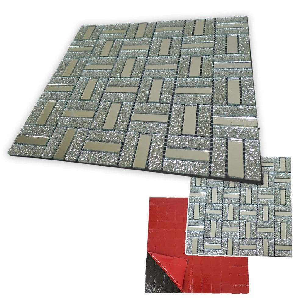 Pastilha De Vidro Autocolante Parede Sala Cozinha Lavabo Banheiro Sala Decorativa Aplicacao Facil Requintado Moderna