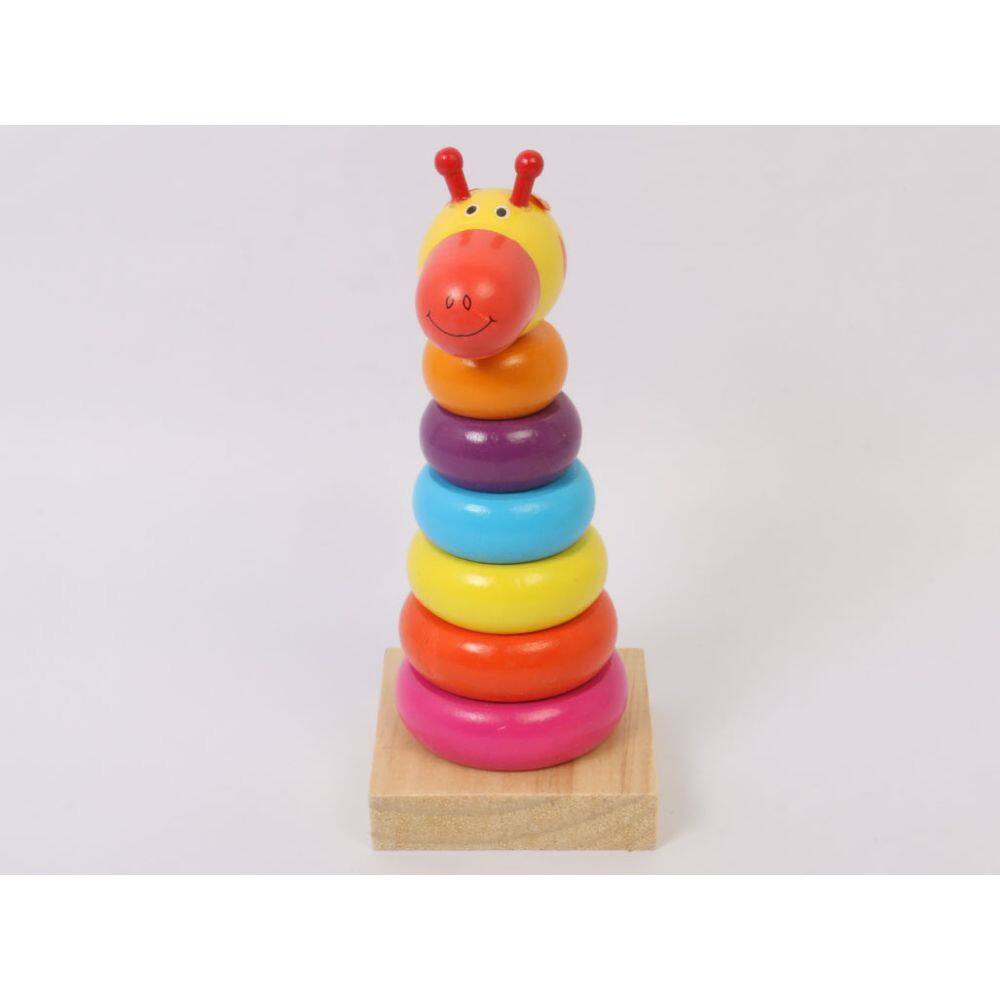 Brinquedo Torre Girafinha de Encaixe Montessori
