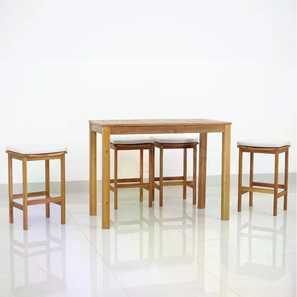 Conjunto De Bar De Madeira