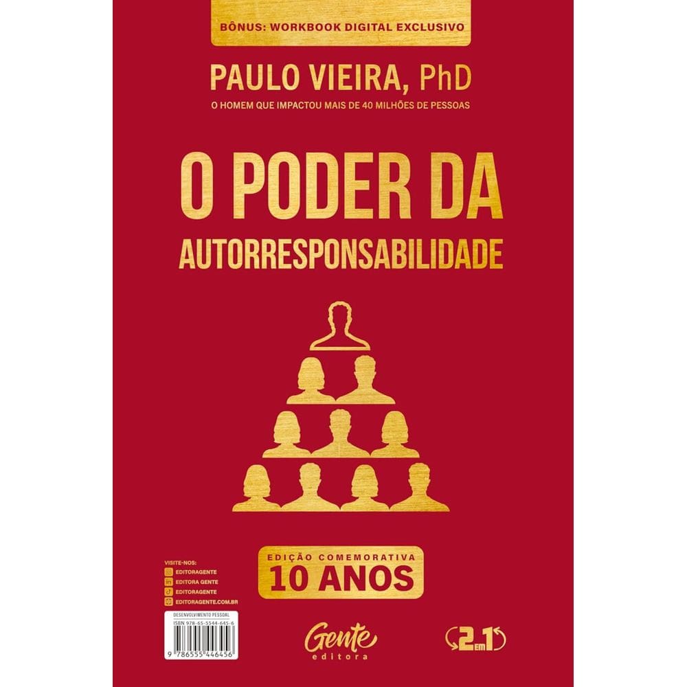 Livro - O poder da ação e O poder da autorresponsabilidade (2 em 1): EDIÇÃO COMEMORATIVA 10 ANOS, por Paulo Vieira - Editora Gente