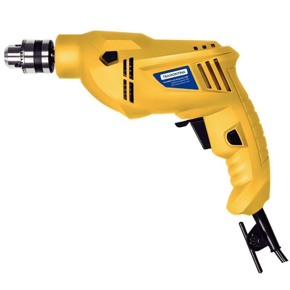 Furadeira de Impacto 3-8 500 Watts 110 Volts Sistema de Reversão de Rotação 42362210 Tramontina
