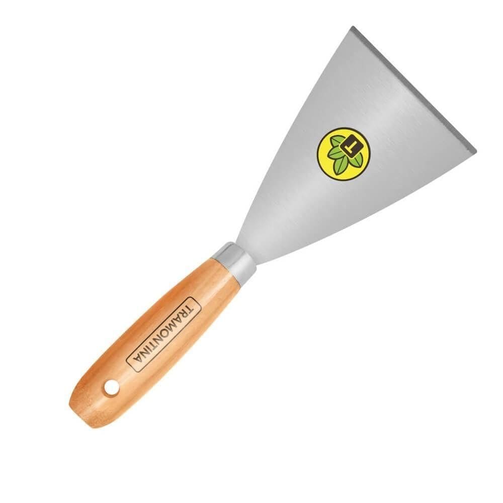 Espátula Rígida com 12cm Em Aço Carbono E com Cabo de Madeira 77394125 Tramontina Espatula Rigid