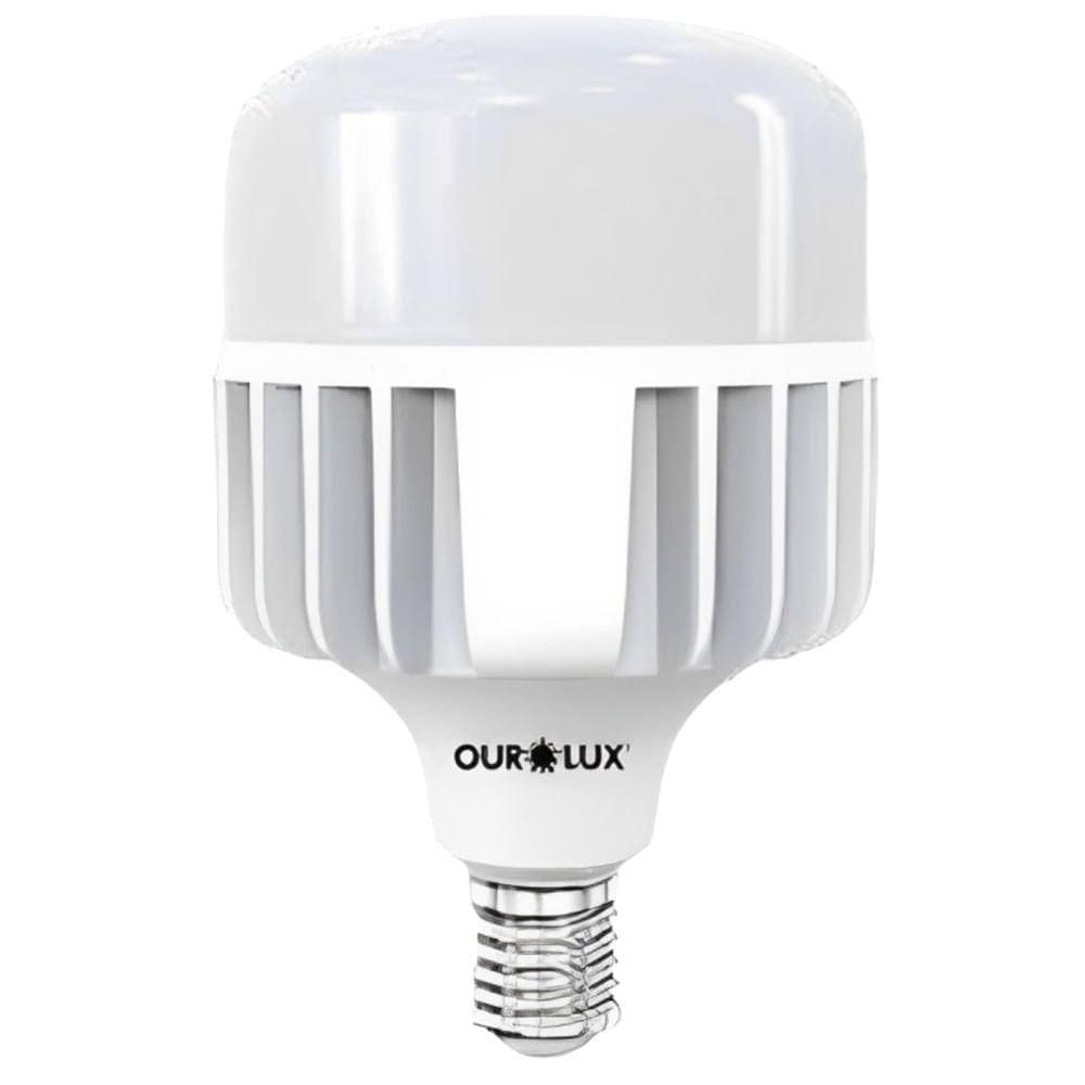 Lâmpada Superled de Alta Potência T 65 Watts Bivolt 6500k E27 20381 Ourolux Lampada Superled Alt